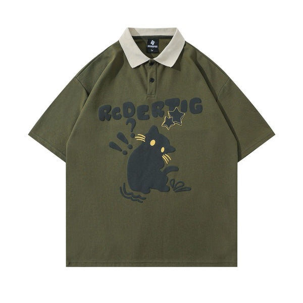 Cat Design Printed T-Shirt for Men and Women