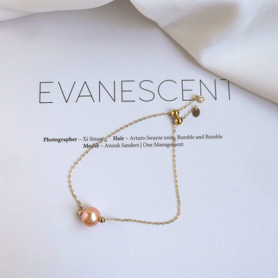 Pulsera de Oro 14K con Perla de Agua Marina y Cáñamo Natural - Image 15