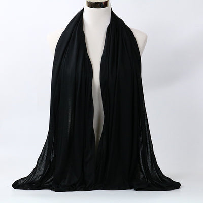 Pañuelo de Algodón Mercerizado Monócromo para Mujer - Image 6