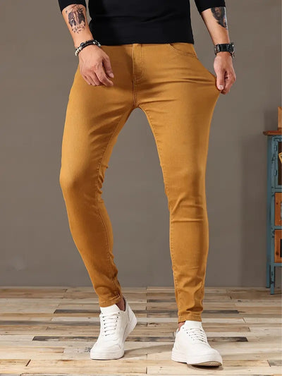 Pantalones Vaqueros Elásticos Estilo Biker para Hombre - Image 12