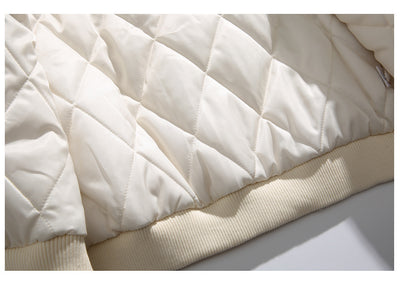 Chaqueta de Algodón con Bordado de Letras - Estilo Casual Sofisticado - Image 14