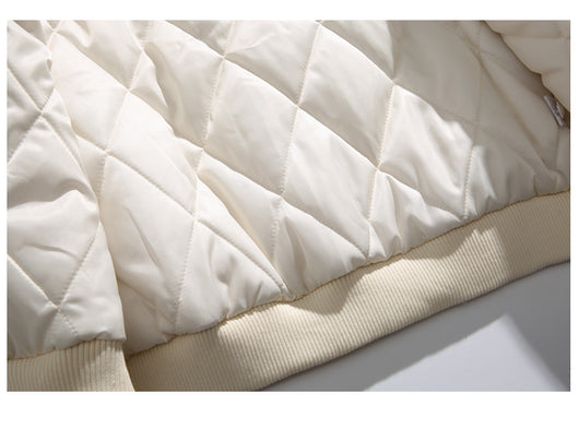 Chaqueta de Algodón con Bordado de Letras - Estilo Casual Sofisticado - Image 14