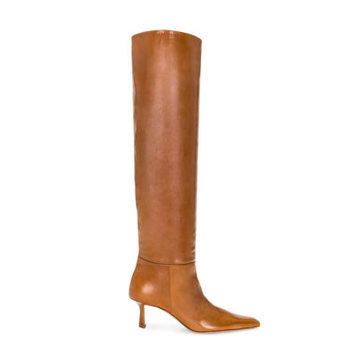 Botas Vaqueras Cuadradas con Tacón Stiletto - Estilo Casual Moderno para Mujer - Image 5