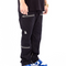 Pantalones Negros Retro con Múltiples Bolsillos y Corte Acampanado