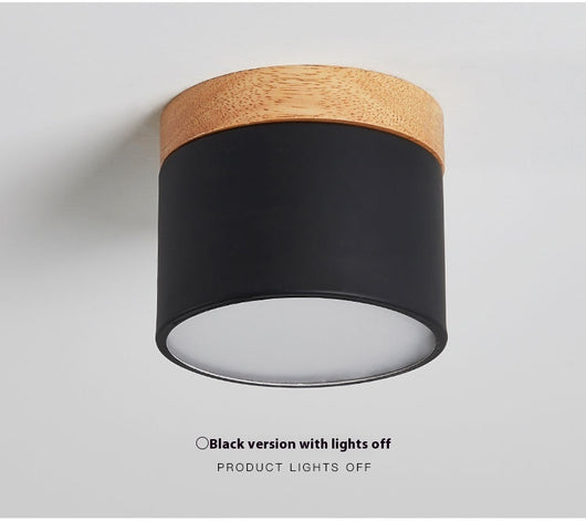 Lámpara de Madera Maciza para Pasillo y Balcón - Diseño Minimalista Macaron - Image 10