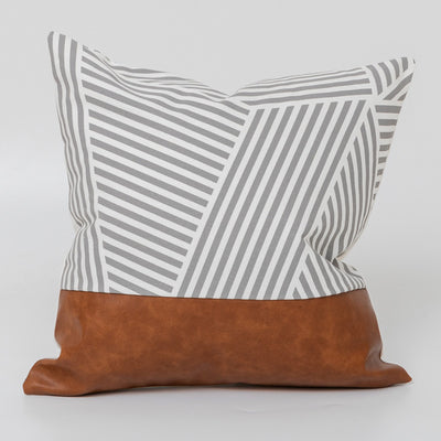 Funda de Cojín Bohemio de Lujo en Cuero Sintético y Algodón para Sofá o Coche - Image 13