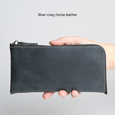 Billetera Minimalista de Cuero Genuino Crazy Horse - Diseño Ultra Delgado Hecho a Mano - Image 7