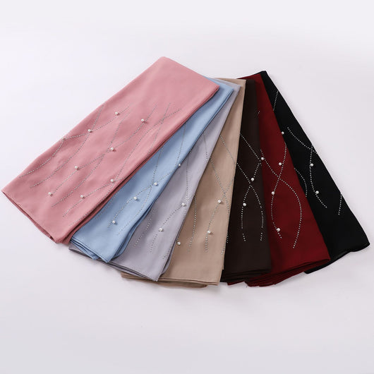 Pañuelo Brillante con Malla y Cristales para Mujer - Image 3