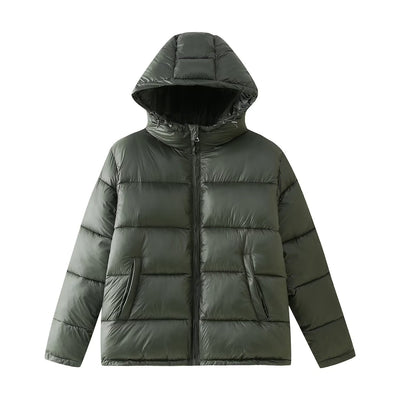 Chaqueta Acolchada de Algodón Reversible con Capucha - Image 7