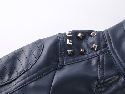 Chaqueta de Cuero Casual para Niños - Diseño Liso Moderno - Image 18