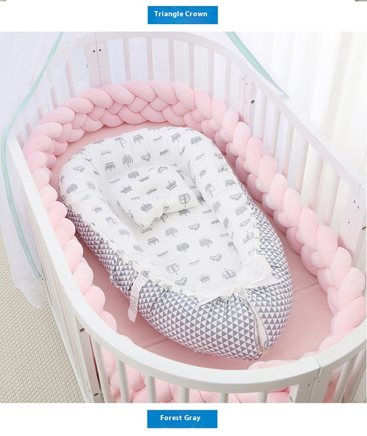 Cuna Portátil Plegable con Colchón Desmontable y Lavable - Diseño Ergonómico Antipreión - Image 26