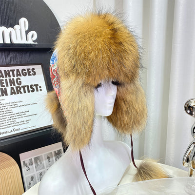 Gorro Ushanka con Orejas de Pelaje de Zorro Estilo Coreano - Image 8