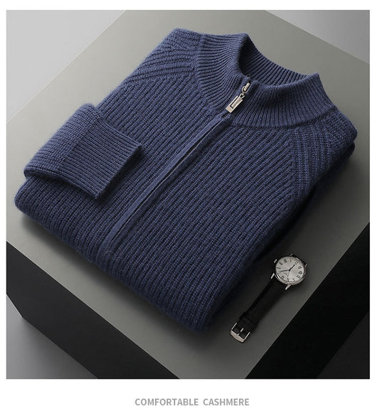 Cardigan Cuello Alto con Cierre Acolchado para Hombre - Image 11