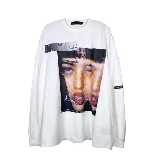 Playera Manga Larga Estampado Artístico para Hombre - Image 3