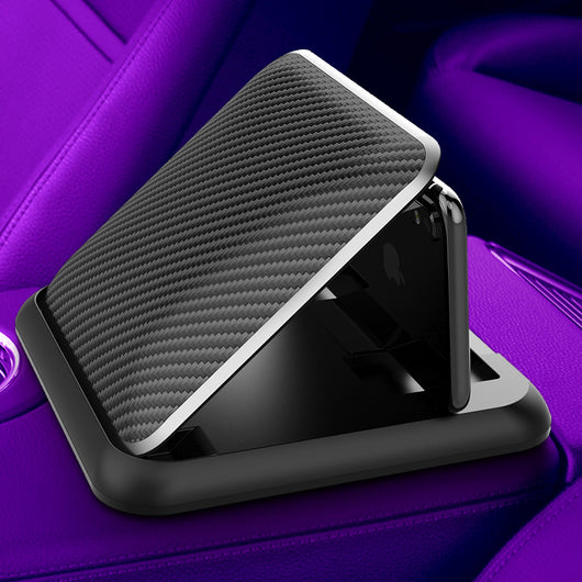 Soporte Magnético para Teléfono en Consola Central del Auto con Textura Fibra de Carbono - Image 13