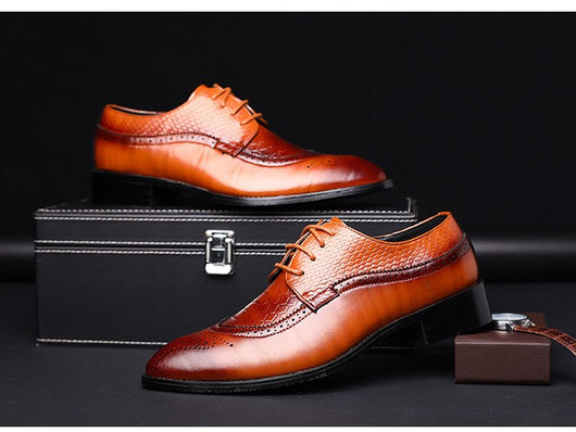 Zapatos Oxford de Cuero para Hombre - Mocasines Elegantes con Cordones - Image 7