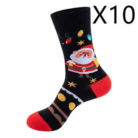 Medias Navideñas con Diseño de Papá Noel y Muñeco de Nieve - Image 19