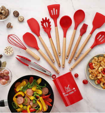 Set de Utensilios de Cocina en Silicona Resistente al Calor - Antiadherente y Duradero - Image 18