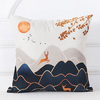 Funda de Cojín Cuadro Óleo Montaña Amanecer - Image 15