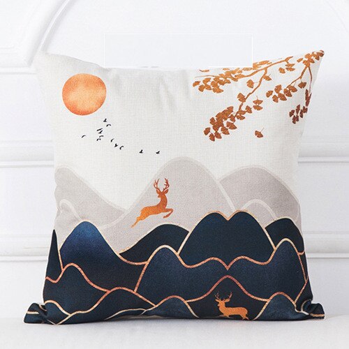 Funda de Cojín Cuadro Óleo Montaña Amanecer - Image 15