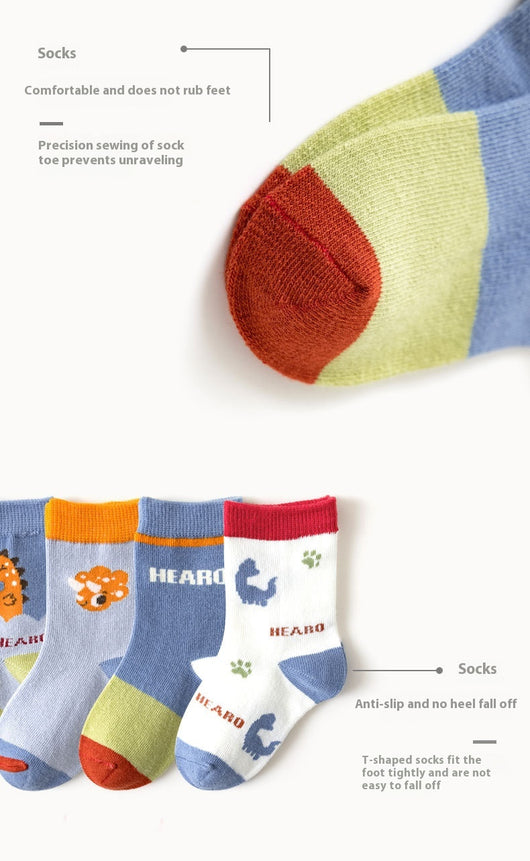 Calcetines de Algodón para Niño con Dinosaurios - Otoño/Invierno - Image 20