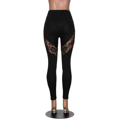 Pantalones de Yoga Deportivos con Encaje Perspectiva - Image 15