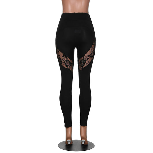 Pantalones de Yoga Deportivos con Encaje Perspectiva - Image 15