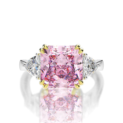 Anillo Flor de Hielo con Aguamarina y Carbono Alto - Image 11