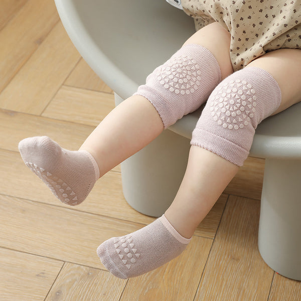 Set de Calcetines Protectores con Rodilleras Acolchadas para Bebés y Niños