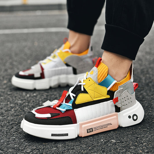 Tenis Altos de Plataforma Transpirables para Hombre - Estilo Urbano