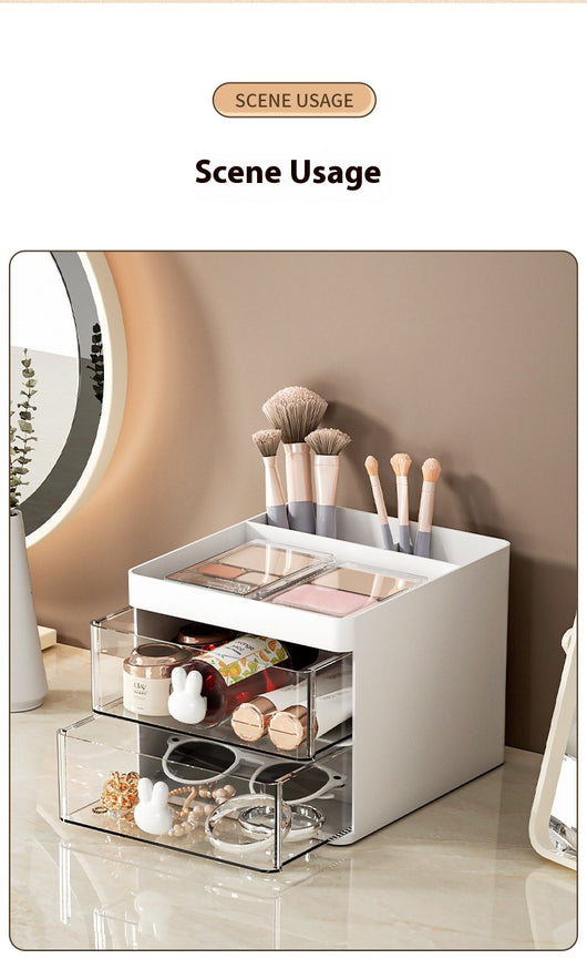 Organizador de Escritorio con Compartimentos y Diseño Transparente - Image 9
