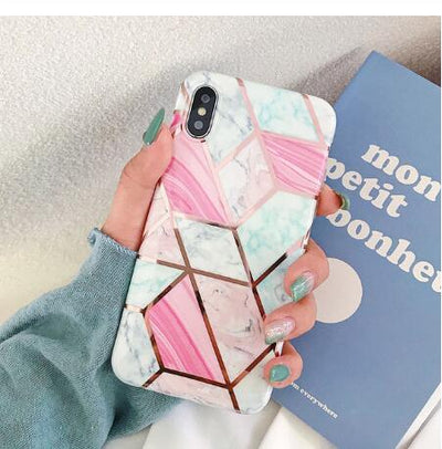 Funda de Silicona Marmolada Compatible con Apple - Image 25