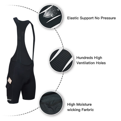 Pantalones cortos de ciclismo con tirantes - Image 5
