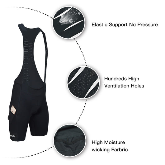 Pantalones cortos de ciclismo con tirantes - Image 5