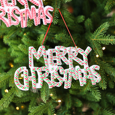 Adornos Navideños de Arcilla Polimérica con Letras Personalizadas - Image 3