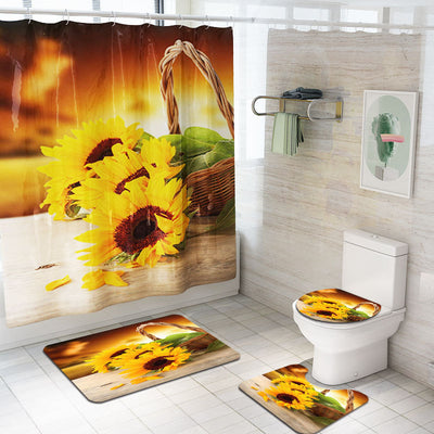Juego de Baño Estampado Girasoles - 4 Piezas Completas - Image 6