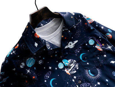 Camisa Hawaiana Cubana con Estampado Planet Fashion - Image 9