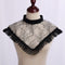 Cuello Falso de Encaje Mesh Negro para Niñas
