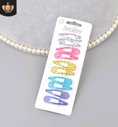 Clip para Cabello Infantil con Diseños Estrellas y Amor - 5 cm - Image 10