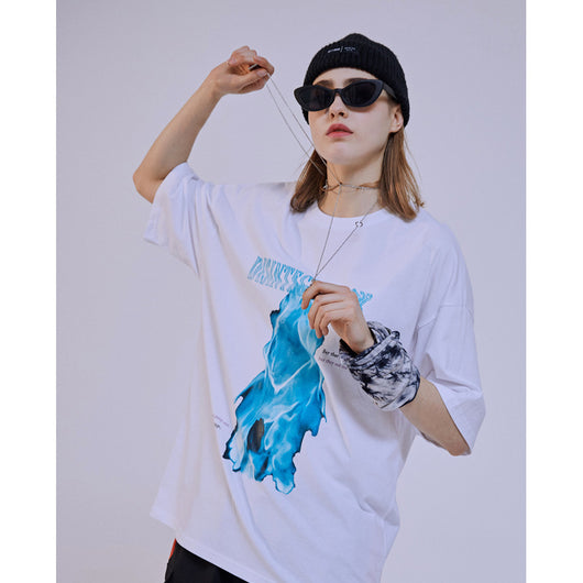Remera Suelta Estampado Dark Ghost - Image 2