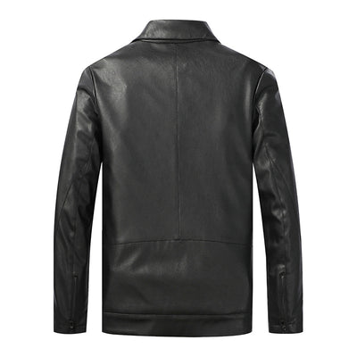 Chaqueta de Cuero para Motociclista Slim Fit Casual - Image 6