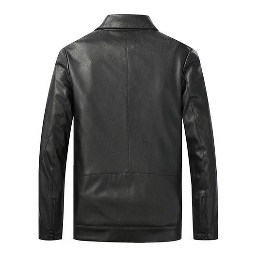 Chaqueta de Cuero para Motociclista Slim Fit Casual - Image 6