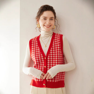 Chaleco de Punto Cashmere Elegante sin Mangas - Image 16