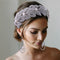 Diadema Artesanal con Hojas de Cristal Brillante