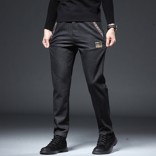 Pantalones Slim Straight con Bordado para Hombre - Image 4