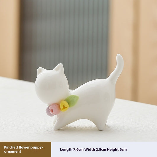 Juego de Ceremonia de Té Felino en Cerámica - Image 20