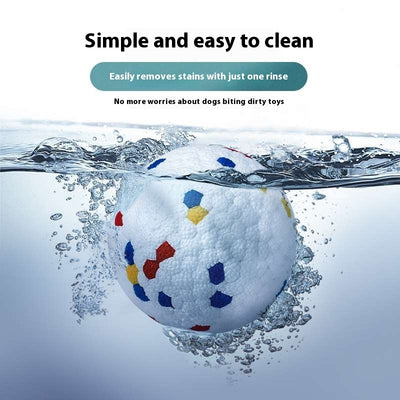 Orange and white pet intelligence ball dispenser with three foam balls, designed as a dog toy. - Image 15