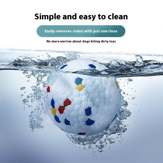 Orange and white pet intelligence ball dispenser with three foam balls, designed as a dog toy. - Image 15