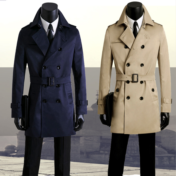 Abrigo Trinchera Slim Fit para Hombre