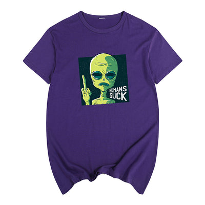 Camiseta Unisex de Manga Corta con Diseño de Caricatura Satírica - Image 15